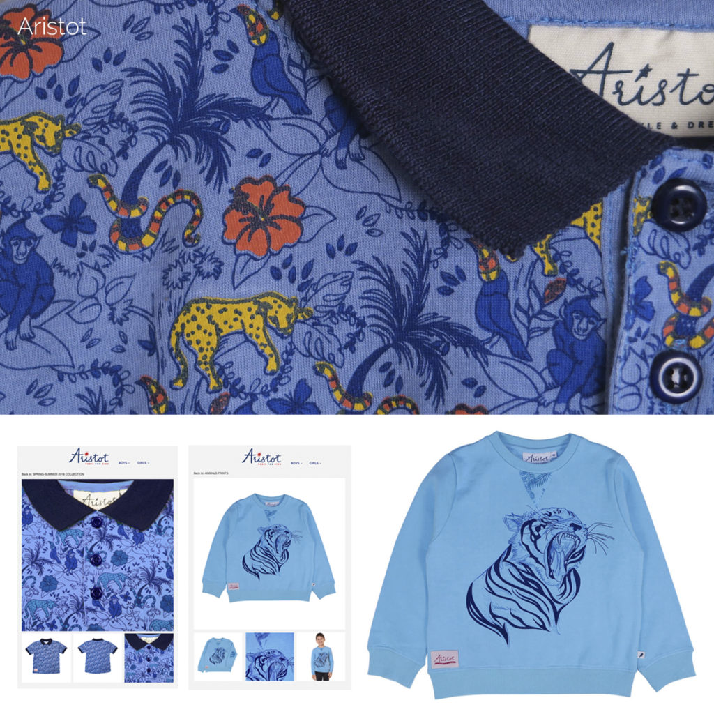 Design textile - motif Jungle - Aristot