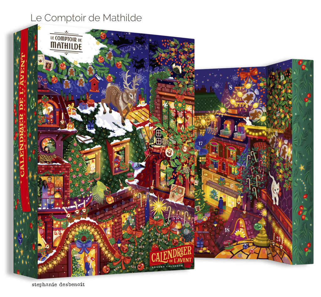 Calendrier et épicerie de Noël